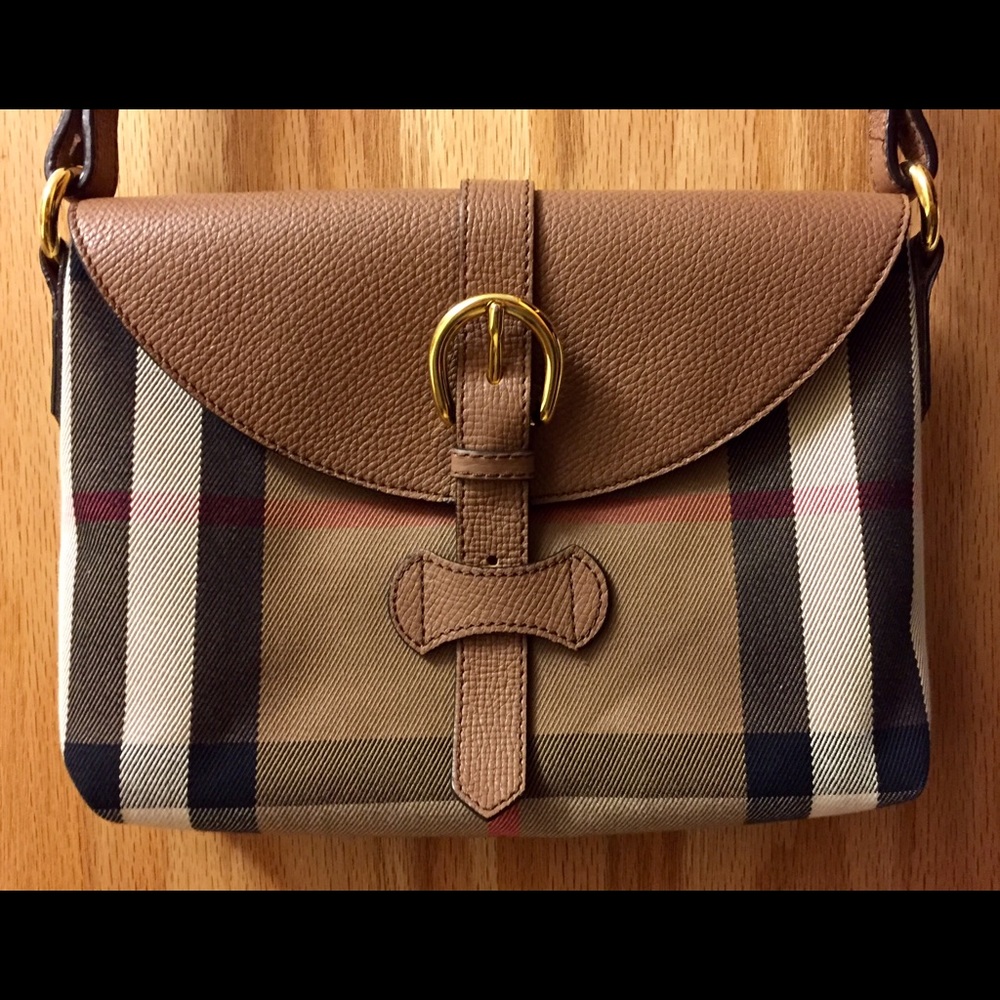 Burberry Cross-Body Plaid Bag